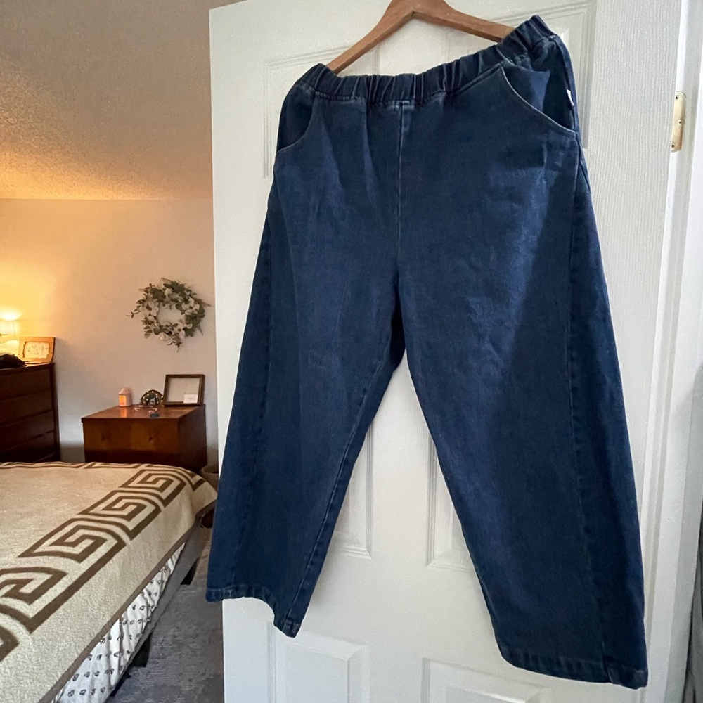 Le Bonne Shoppe Arc Pants in Denim Large